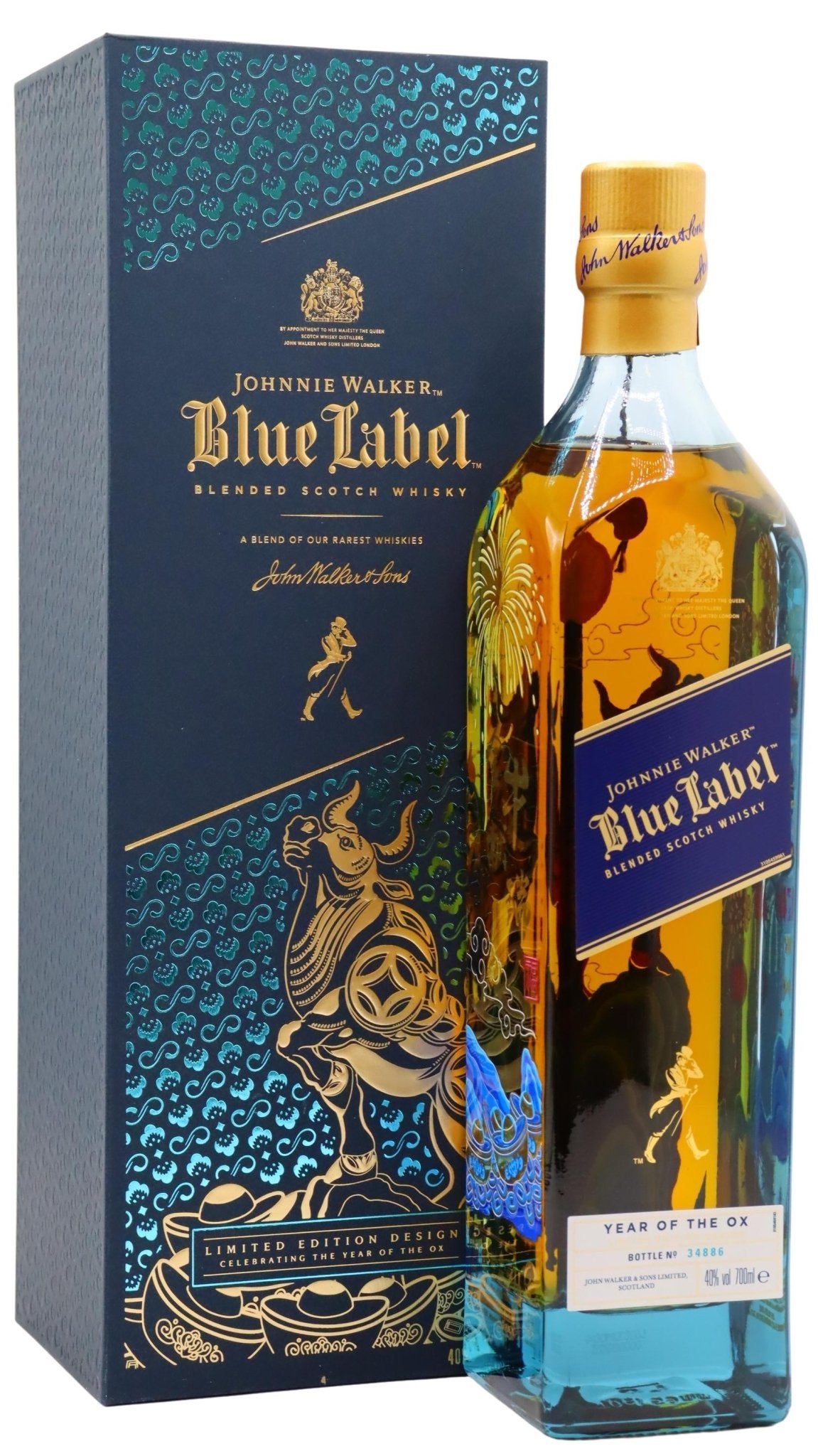 Johnnie Walker Blue Label Year of the Ox Limited Edition Scotch Whisky 750ml - Limited-G2 Wine and Spirits-088076184749