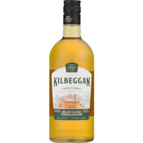 Kilbeggan Traditional Irish Whisky 750ml,. - Preet's Barrel