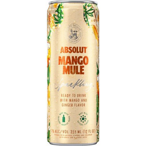 Absolut Mango Mule RTD Cocktail Cans