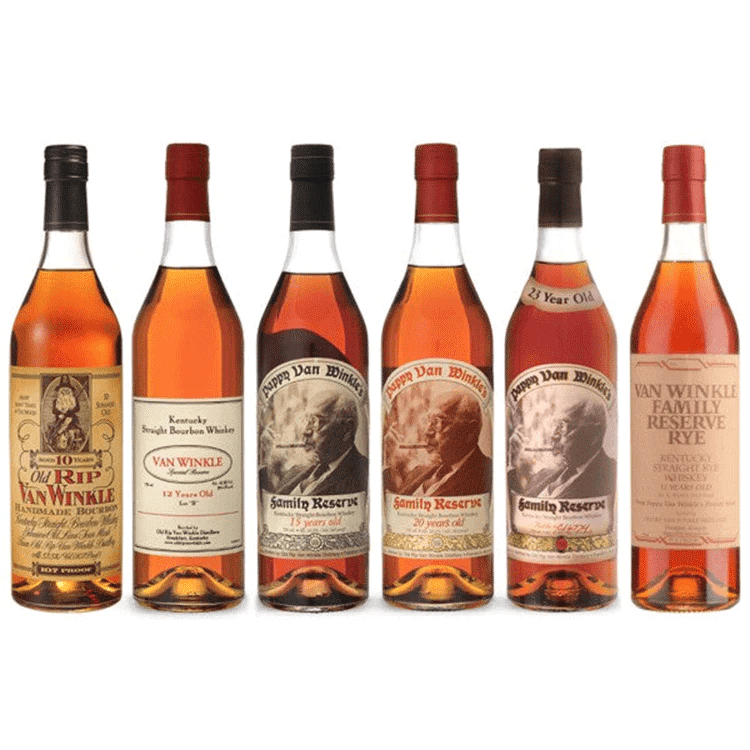 Pappy Van Winkle Full Lineup Collection Bundle 6x 750ml - Preet's Barrel