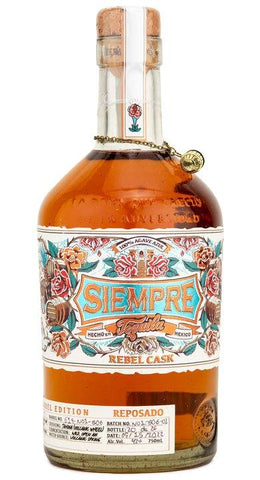 Siempre Rebel Cask tequila 750ml - Preet's Barrel