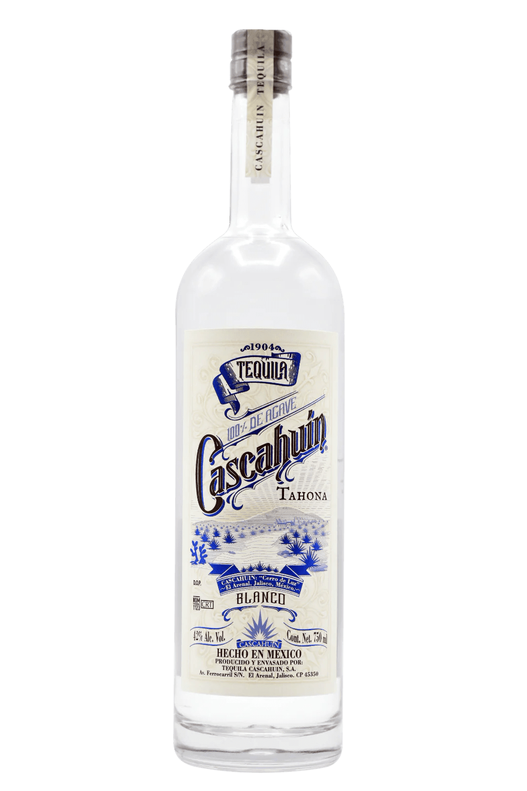 Tequila Cascahuin Tahona Blanco Abv 750ml - Preet's Barrel